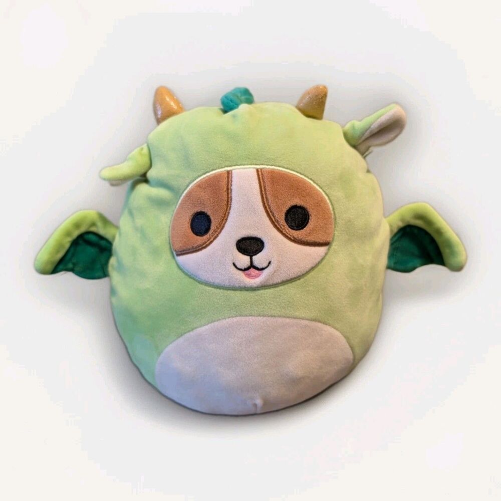 Squishmallows Green Dragon Dog 11” Plush | Kellytoy 2021 Q042 Batch 2912